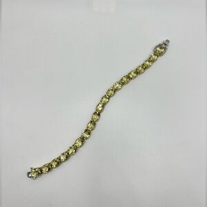 Gems en Vogue 32.3ctw Citrine Oval Tennis Bracelet